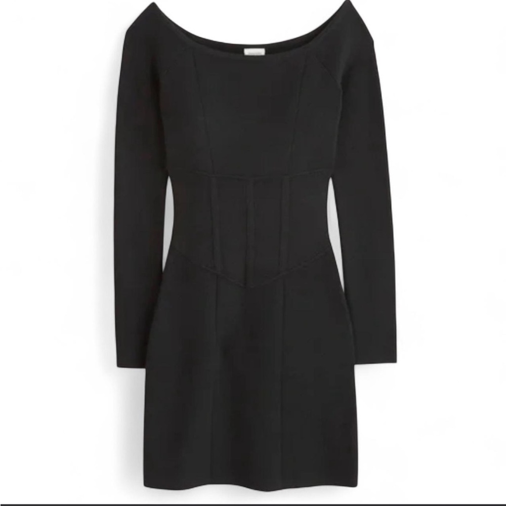 Abercrombie and Fitch XL Long Sleeve Corset Mini Sweater Dress